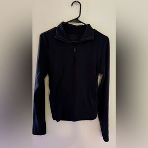 Athleta Transcend Half Zip Black